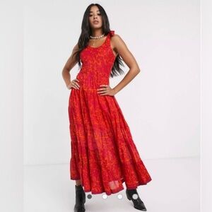 Free People Floral Maxi Dress